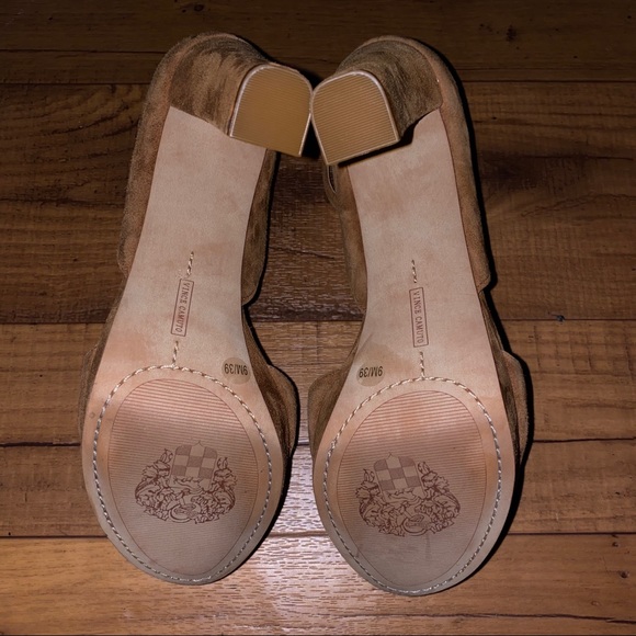 Vince Camuto Brown Suede Heels - Picture 4 of 6